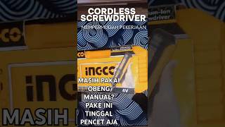 CORDLESS SCREWDRIVER INGCO powertools ingco [upl. by Reffotsirk]