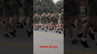 MCRD Parris Island  Final Run before graduation from Recruit Training [upl. by Burt]