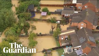 Heavy rainfall causes flooding in central and southern England [upl. by Serolod797]