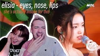 ELISIA  Eyes Nose Lips cover Taeyang REACTION [upl. by Ajiam]