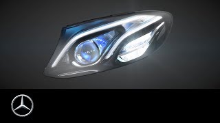 Headlamps in the new MercedesBenz EClass MULTIBEAM LED [upl. by Egidius]