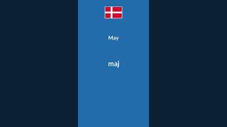 Months in Danish [upl. by Mellins459]