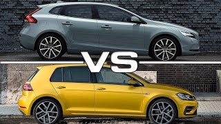 2017 Volvo V40 vs 2018 Volkswagen Golf [upl. by Nwahc]