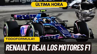 F1 HOY Salida de los motores Renault de la Fórmula 1 [upl. by Annavas]