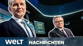 THÜRINGEN Schlagabtausch Ganz Deutschland spricht über das TVDuell Höcke vs Voigt  WELT Stream [upl. by Wera]