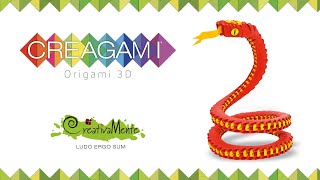 Serpente  Snake  Creagami by CreativaMente [upl. by Kitrak347]