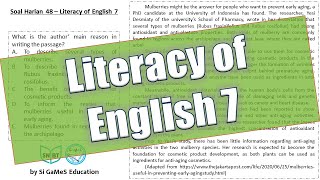 Soal Harian 48 – Literacy of English 7 [upl. by Nnaid110]