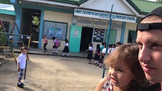 Part 1 Half FilipinoAmerican Kids First Day of School in Bohol Philippines [upl. by Eillat]