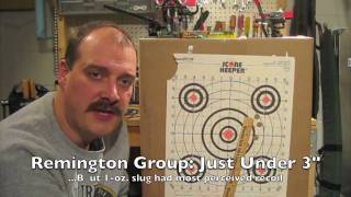 Remington 20 Gauge Slug Gun Part 4 More Pattern Results [upl. by Cralg]