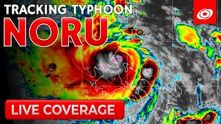 Typhoon Noru makes landfall in the Philippines  Force Thirteen Live [upl. by Ailam770]