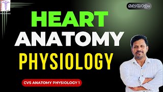 Cardiovascular System Anatomy Physiology Malayalam Anatomy of Heart Anatomy Physiology Malayalam [upl. by Sharpe]