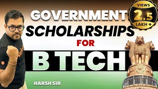 Government Scholarships BTech Students Must Apply In 2023  Harsh Sir VedantuMath [upl. by Nirehtak]