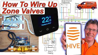 Replacing Your Old Programmer amp Room Thermostat with Hive Active Heating amp Wiring up the Zone Valves [upl. by Anividul]