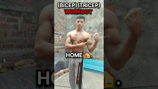 BiCEPTRiCEP HOME 🏠motivation workout fitness fitness viralvideo shortvideo [upl. by Ailemrac]