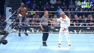 Giovanni Vinci Vs Apollo Crews  WWE SmackDown 06 SETIEMBRE 2024 [upl. by Nuahsyt]