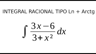 Integral tipo ln  arctg [upl. by Niajneb]