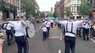 Rathcoole Protestant Boys FB  Belfast 12th of July 2022 Two Bass Drums Entertaining the Crowds [upl. by Chirlin519]