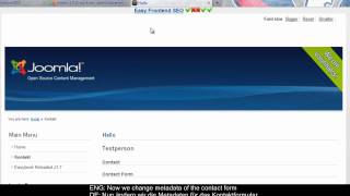 EFSEO  Easy Frontend SEO  Joomla Plugin Tutorial [upl. by Hendel]