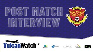 Avro v City of Liverpool post match interview with Avro joint manager David Birch [upl. by Cullin]