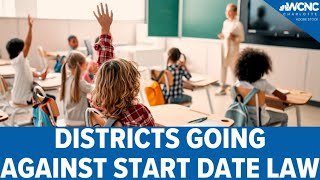 School districts going against NC start date law [upl. by Swigart]