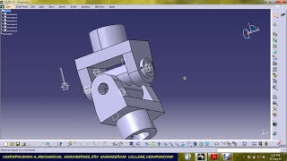 UNIVERSAL JOINT PART DESIGN amp ASSEMBLY USING CATIA V5 [upl. by Enahc]