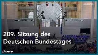 209 Sitzung des deutschen Bundestages [upl. by Kavita]