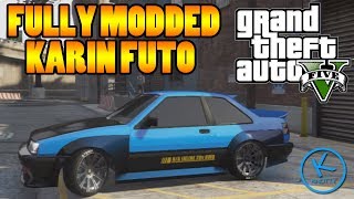 GTA 5 Fully Modified KARIN FUTO  Police Chase Action [upl. by Tammany960]