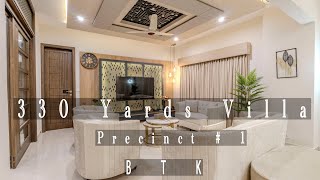 330 Yards Villa Precinct 1 Bahria Town Karachi Pakistan [upl. by Aynuat183]