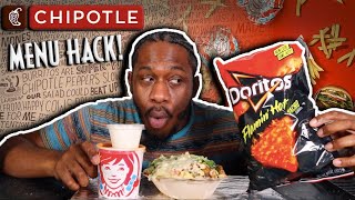 CHIPOTLE MENU HACK MUKBANG [upl. by Nialb]