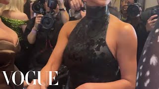 Kim Kardashian Hugs La La Anthony at the CFDA Awards [upl. by Ynavoeg]