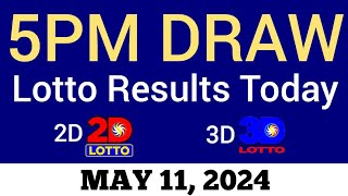 Lotto Result Today 5pm Draw May 11 2024 Swertres Ez2 PCSO Live Result [upl. by Wiebmer]