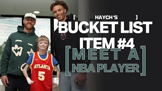 HAYCHS BUCKET LIST  ATLANTA HAWKS STAR DYSON DANIELS SURPISES HMAN [upl. by Onitselec18]