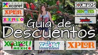 Xcaret 🦜 Guía de Promociones cupones y descuentos 🤑 Entradas Parques Xcaret Xplor XelHa [upl. by Heaps]