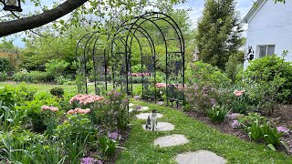 Spring Garden Tour of My Cottage Garden  MidApril Flower Garden Tour 2023 [upl. by Nilre]