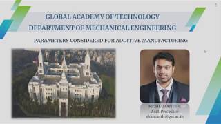 Additive manufacturing  parametersfactors to be considered [upl. by Nylecoj]