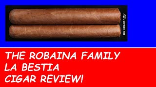 Cuban 🇨🇺 Cigar Review THE ROBAINA FAMILY LA BESTIA FARM ROLL cigaremperor habanos cigarreviews [upl. by Ecilayram708]