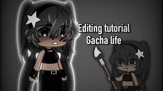 editing  Gacha life  tutorial  read desc [upl. by Odiug]