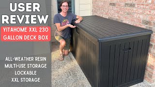 Storage Solution Solved YITAHOME XXL 230 Gallon Deck Box [upl. by Hnacogn]