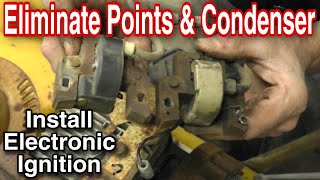 How To Replace Points and Condenser with Electronic Ignition Coil with Taryl [upl. by Akerahs]