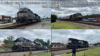 A windy day In Austell and Mableton featuring friendly crews BNSF and more [upl. by Basia526]