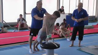 UEG MAG CAMP TIRRENIA 2019 POMMEL HORSE spindle amp stoeckli [upl. by Moreta]