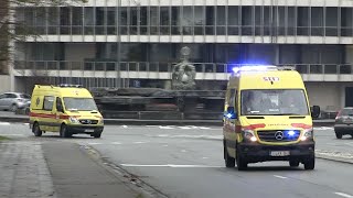 Tournai Pompiers avec Ambulances Ty05  Ty03  VCL3  Ty04 [upl. by Ji]