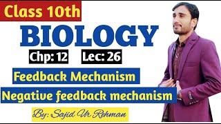 Feedback Mechanism amp its types  Negative feedback mechanism  10th Bio Chp 12 Lec 26 [upl. by Edan641]