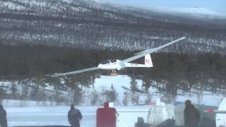 Glider landing in storm [upl. by Eisac847]