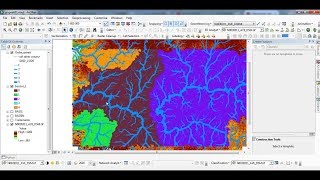 Délimitation des bassins versants et reclassification automatique des cours deau sur ArcGIS [upl. by Lilithe379]