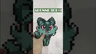 Perler Beads Pokemon Poussacha perlerbeads pokemon pixelart pourtoi art [upl. by Py646]