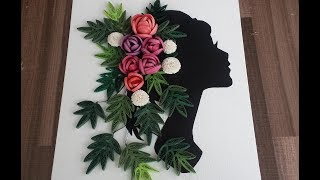 Paper Quilling Canvas Art [upl. by Airretal]