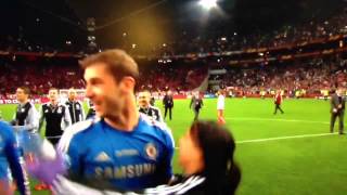 Ivanovic grabs and squeezes Eva Carneiro hot Chelsea physio in Europa league Final [upl. by Innad627]