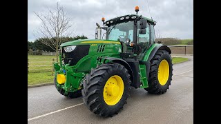 John Deere 6145R tractor walk around video [upl. by Danas307]