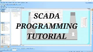 SCADA system tutorial for Bottle Filling process scada automation [upl. by Irwinn]